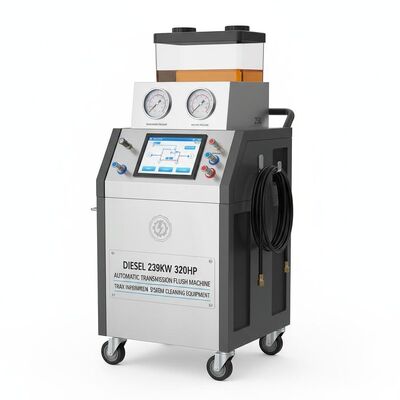 디젤 239kw320hp 자동 변속기 플러시 머신 맥스 간헐적 당기 90KN 변속기 시스템 청소 장비