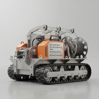 최대 속도 5kmmh 전송 라인 장비 최대 간헐적 당기 90KN와 휠베이스 397mm를 장착하여 전력 흐름을 보장합니다