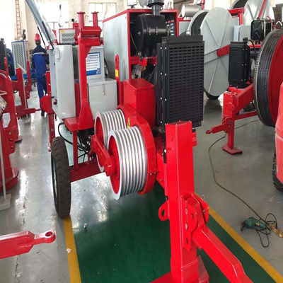 7대 홈 불 휠 디젤 엔진 맥스 60KN 6T 수력 케이블 풀러 기계