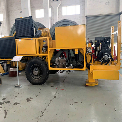 가공선 14Ton 유압 브레이크 ADSS 케이블 텐셔너 묶는 기계